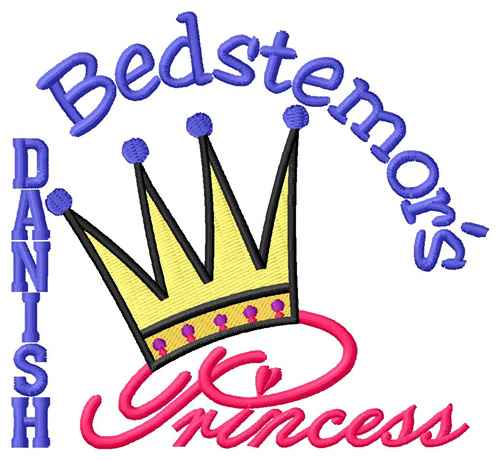 Bedstemors Princess Machine Embroidery Design