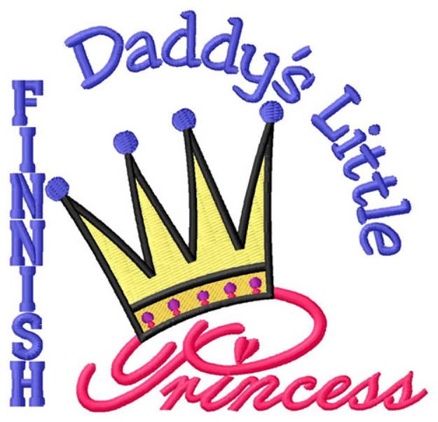 Picture of Daddys Princess Machine Embroidery Design
