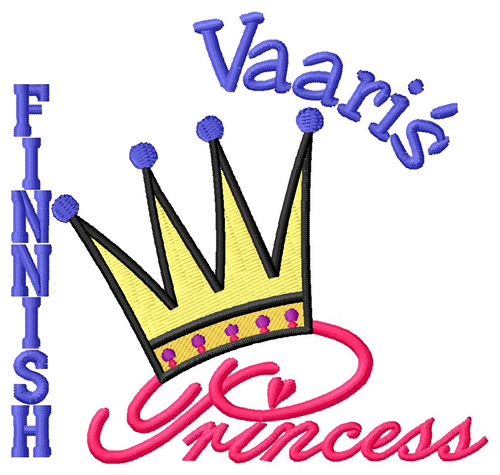 Vaaris Princess Machine Embroidery Design