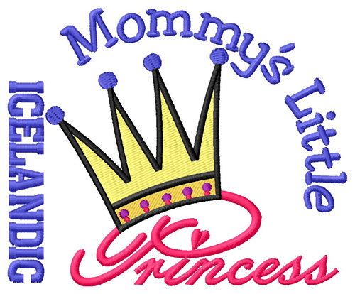 Mommys Princess Machine Embroidery Design