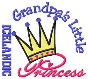Picture of Grandpas Princess Machine Embroidery Design