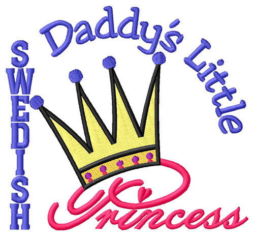 Daddys Princess Machine Embroidery Design