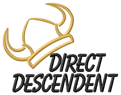 Direct Descendent Machine Embroidery Design