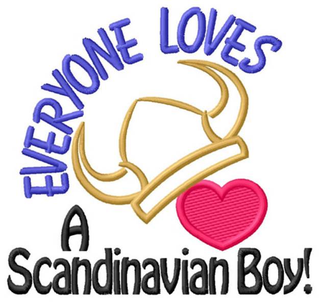 Picture of Scandinavian Boy Machine Embroidery Design