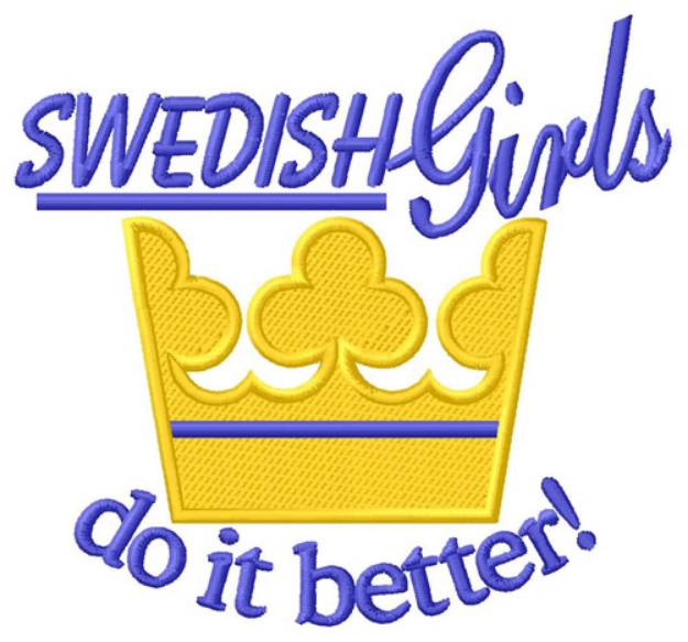 Picture of Swedish Girls Machine Embroidery Design