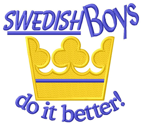 Swedish Boys Machine Embroidery Design