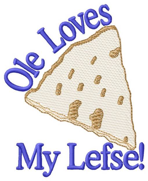 Picture of Loves My Lefse Machine Embroidery Design