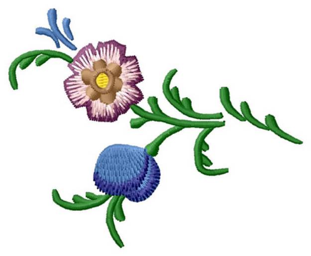 Picture of Rosemaling Floral Machine Embroidery Design