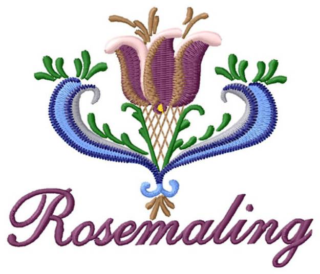 Picture of Rosemaling Machine Embroidery Design