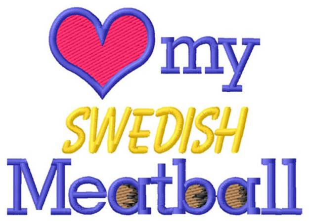 Picture of Swedish Meatball Machine Embroidery Design
