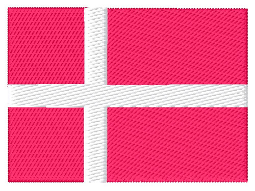 Danish Flag Machine Embroidery Design