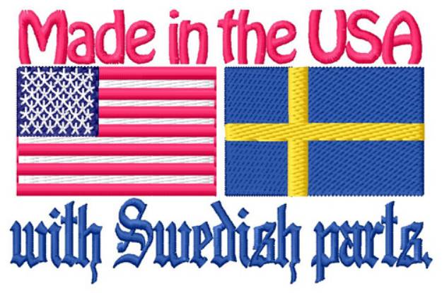 Picture of Swedish Parts Machine Embroidery Design