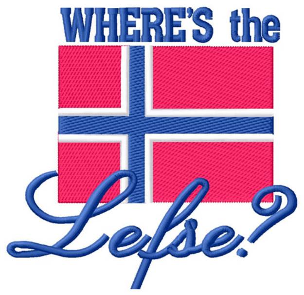 Picture of Wheres The Lefse Machine Embroidery Design