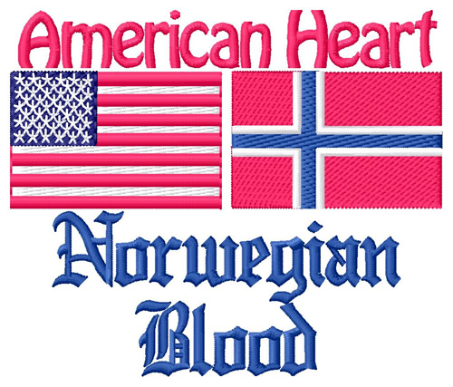 Norwegian Blood Machine Embroidery Design