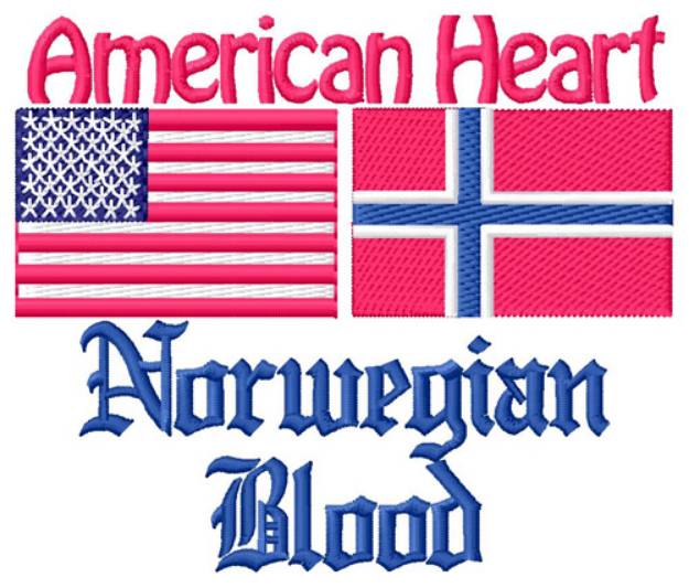 Picture of Norwegian Blood Machine Embroidery Design