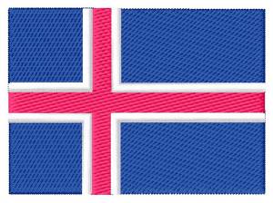 Picture of Icelandic Flag Machine Embroidery Design