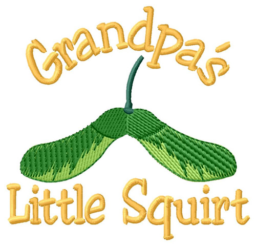 Grandpas Little Squirt Machine Embroidery Design