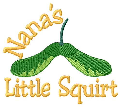 Nanas Little Squirt Machine Embroidery Design