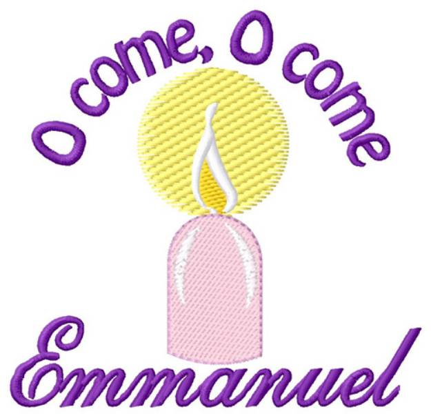 Picture of O Come Emmanuel Machine Embroidery Design