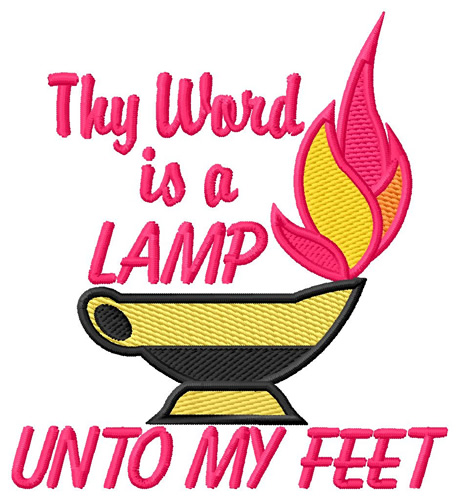 Thy Word is a Lamp Machine Embroidery Design