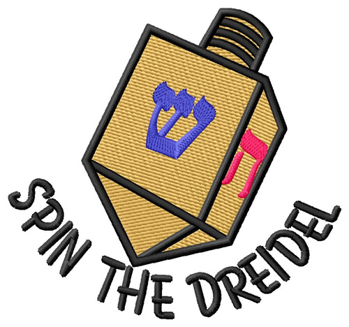 Spin The Dreidel Machine Embroidery Design