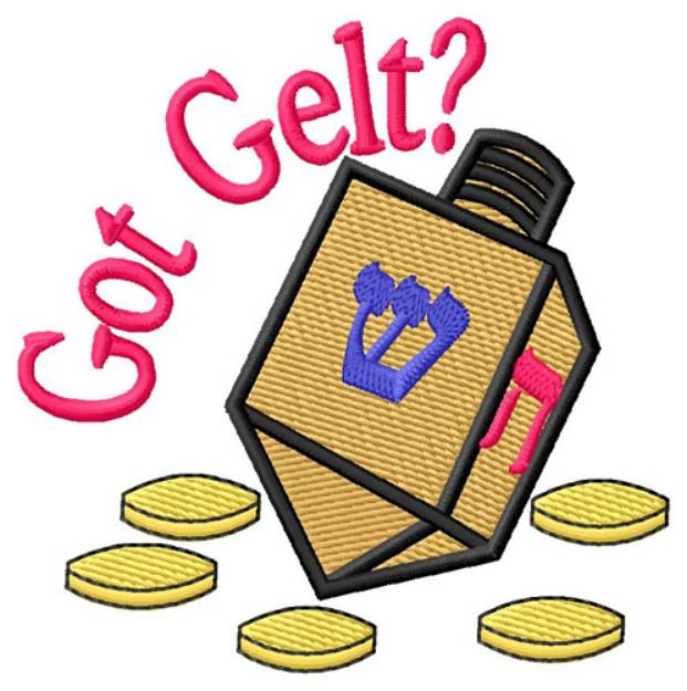 Picture of Got Gelt? Machine Embroidery Design