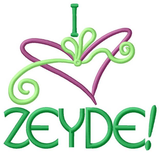 Picture of I Love Zeyde Machine Embroidery Design
