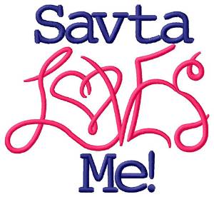 Picture of Savta Loves Me Machine Embroidery Design