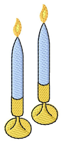 Candles Machine Embroidery Design