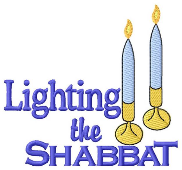 Picture of Lighting the Shabbat Machine Embroidery Design