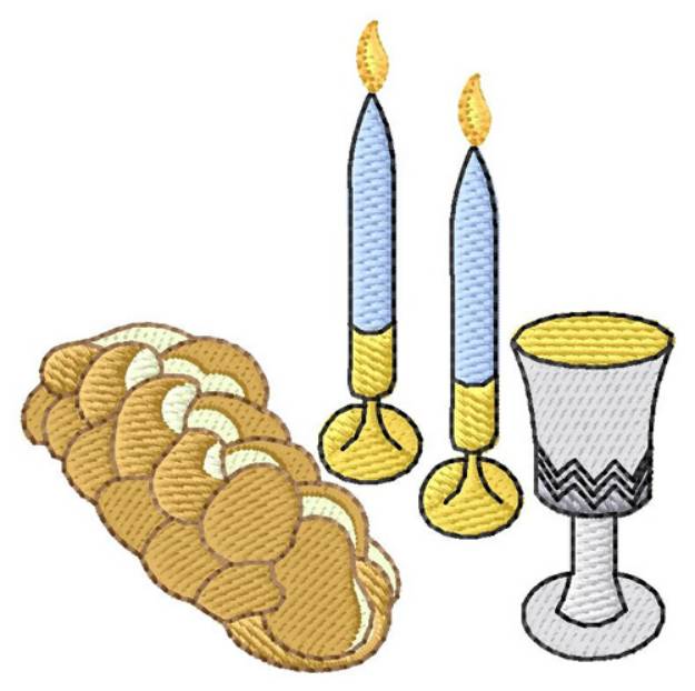Picture of Shabbat Meal Machine Embroidery Design