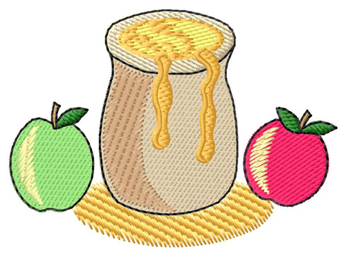 Honey and Apples Machine Embroidery Design