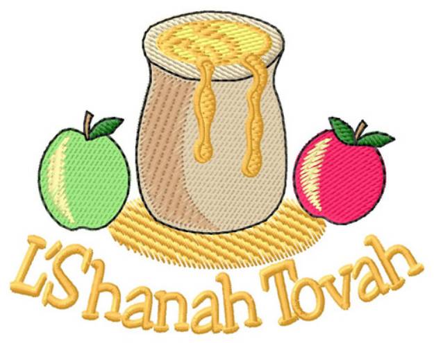 Picture of LShanah Tovah Machine Embroidery Design