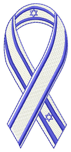 Israel Ribbon Machine Embroidery Design