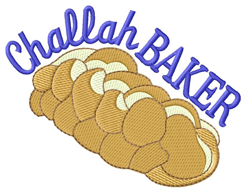 Challah Baker Machine Embroidery Design
