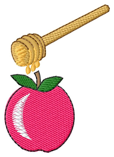 Apple and Honey Machine Embroidery Design