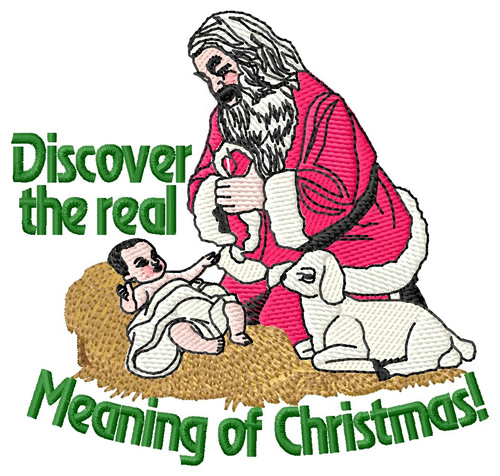 Meaning of Christmas Machine Embroidery Design