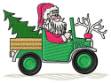 Picture of Santas Truck Machine Embroidery Design