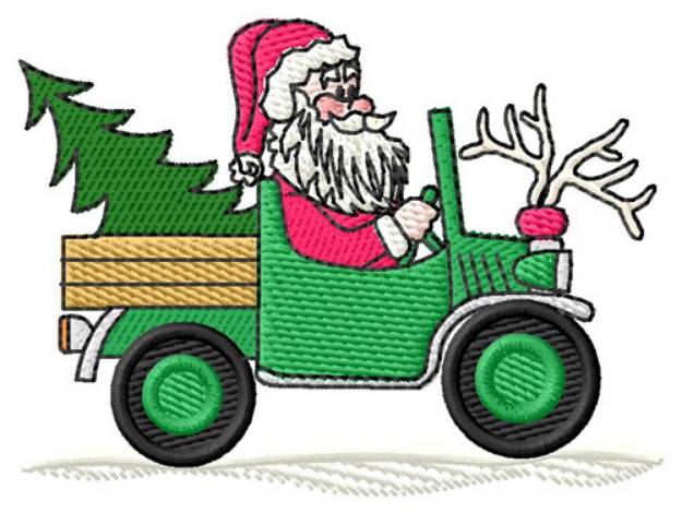 Picture of Santas Truck Machine Embroidery Design