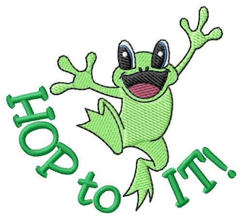 Hop To It Machine Embroidery Design