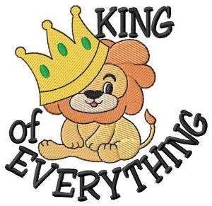 Picture of King Of Everything Machine Embroidery Design