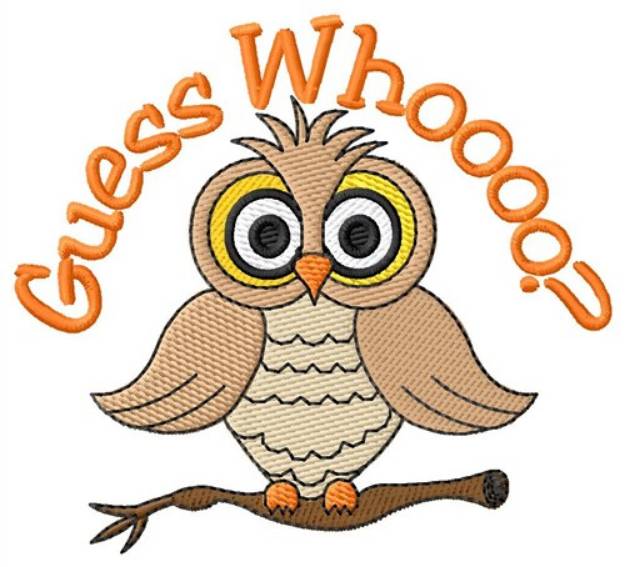 Picture of Guess Whoooo Machine Embroidery Design