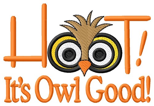Owl Good Machine Embroidery Design