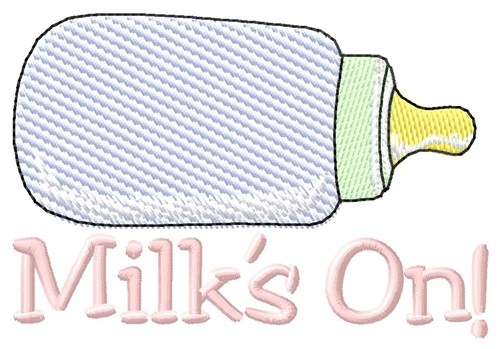 Milks On! Machine Embroidery Design
