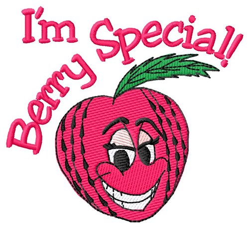 Im Berry Special Machine Embroidery Design