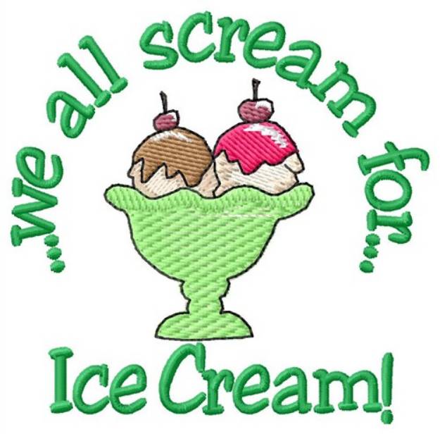 Picture of Ice Cream Machine Embroidery Design
