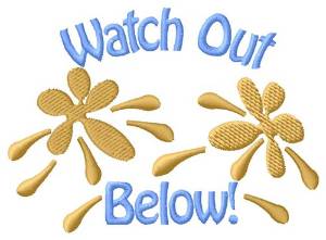 Picture of Watch Out Machine Embroidery Design