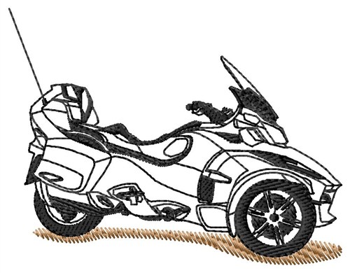 Spyder RT Outline Machine Embroidery Design