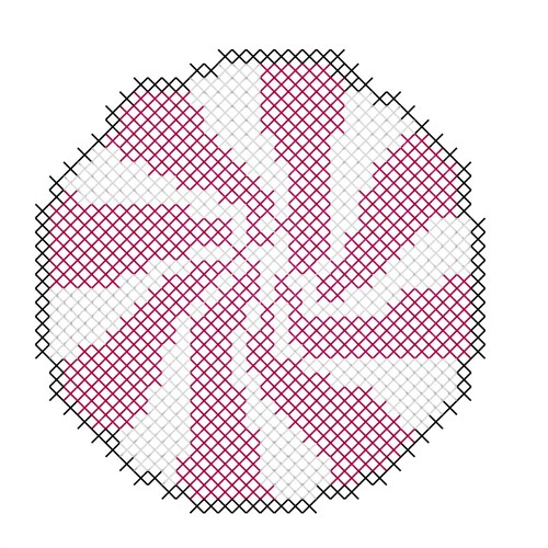 Peppermint Candy Machine Embroidery Design