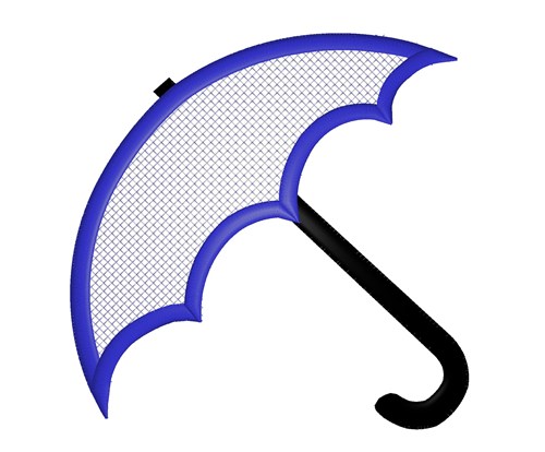 Rain Umbrella Machine Embroidery Design